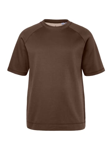 JP1880 Kurzarm T-Shirt in dunkelbraun
