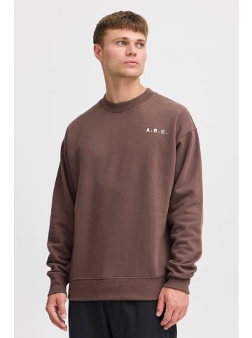 !SOLID Sweatshirt SDHannes 21301085-ME modischer Kapuzenpullover mit großem Rückenprint in Braun
