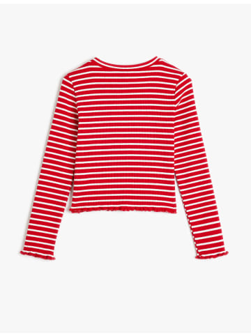 KOTON T-shirt in Rot Gestreift