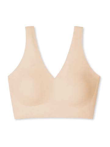 Schiesser Bustier Lasercut Invisible Soft in Sand