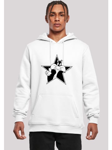 F4NT4STIC Hoodie Looney Tunes Sylvester Cartoon Stern in weiß