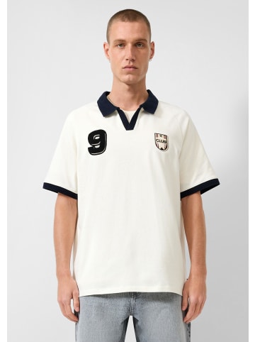 QS Polo-Shirt in 03D0_creme