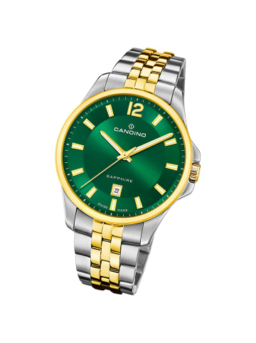 Candino Analog-Armbanduhr Candino Classic silber, gold groß (ca. 42mm)