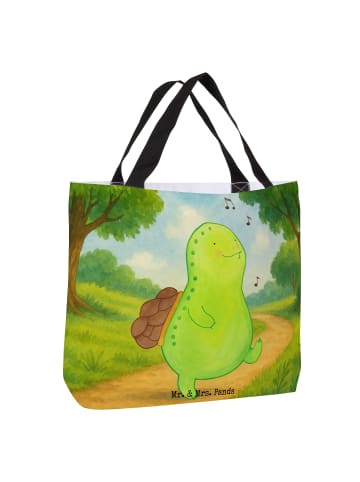 Mr. & Mrs. Panda Tasche Schildkröte Pfeifen Design ohne Spruch in Weiß