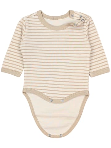 TupTam Unisex Langarm Body mit Aufdruck Spruch 5er Pack in beige/blau