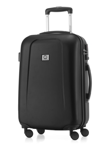 Hauptstadtkoffer Wedding - Handgepäck-Koffer 4 Doppelrollen Hand Luggage TSA in Schwarz