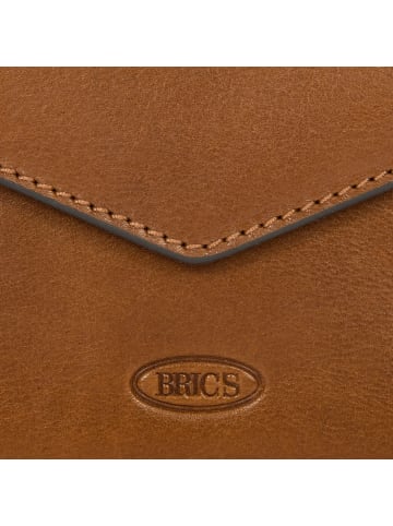 BRIC`s Volterra Kreditkartenetui RFID Schutz Leder 15 cm in tobacco