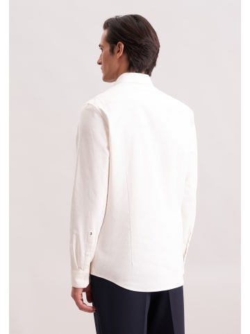 Seidensticker Flanellhemd Slim in Ecru