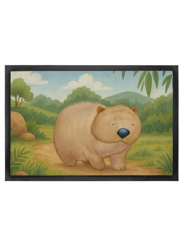 Mr. & Mrs. Panda fußmatte Wombat Design ohne Spruch in Weiß