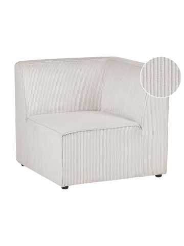 Beliani Sofaelement LEMVIG in Beige - (W) 83 x (H) 78 x (L) 83 cm