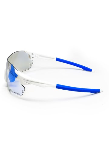 YEAZ SUNELATION Sport-Sonnenbrille weiß/rot in weiß / blau