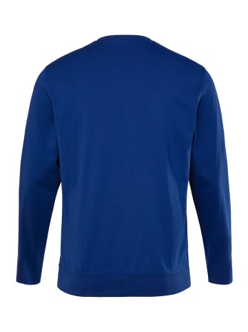 Men Plus Kurzarm T-Shirt in dunkles königsblau