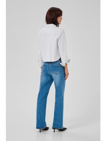 My Essential Wardrobe Langarm - Hemd JeanMW Baggy fit in PearlBlue Stiped