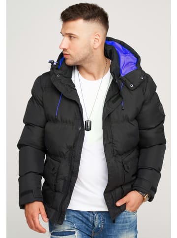 behype Winterjacke BHCOLOS in schwarz-blau