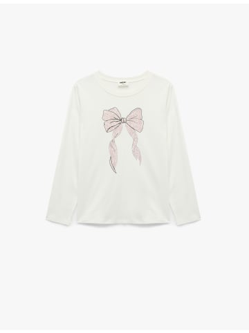 KOTON TSHIRT LS in Ekru