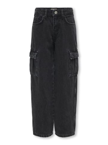 KIDS ONLY Jeans mit weitem Bein in Washed Black