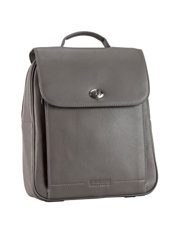 Leonhard Heyden Nizza City Rucksack Leder 34 cm in taupe