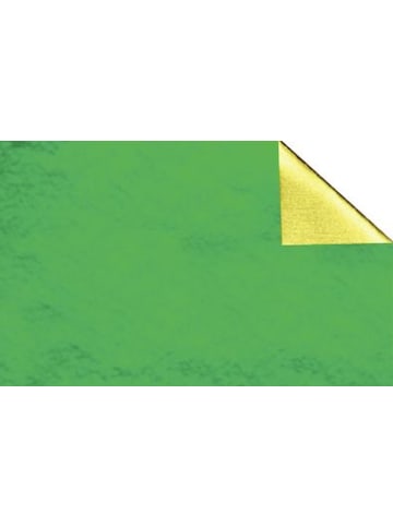Buntpapierfabrik Ludwig Bähr Alu-Bastelfolie Rolle 10mx50cm gold/grün glänzend