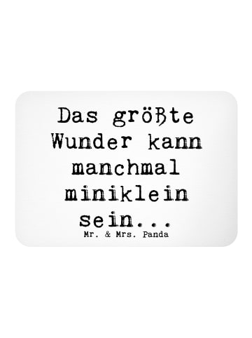 Mr. & Mrs. Panda Kühlschrankmagnet Spruch Wunder Entdecken mit S... in Weiß