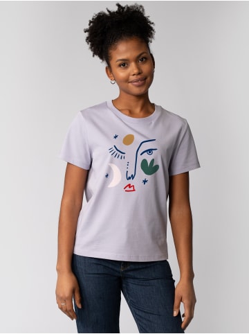 wat? Apparel T-Shirt Love and flex in Lavender