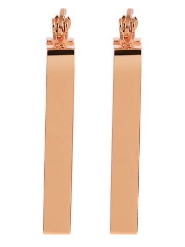 Adeliás Damen Ohrringe – Creole aus Edelstahl in gold