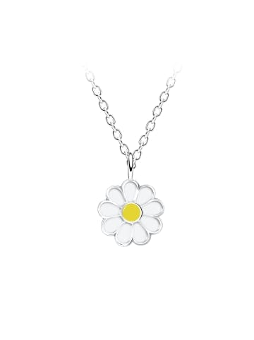 Alexander York Kette mit Anhänger GÄNSEBLÜMCHEN in 925 Sterling Silber, 2-tlg. in silber