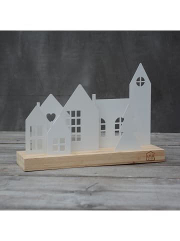 UNUS Aufsteller Häuser Stadt in Schwarz