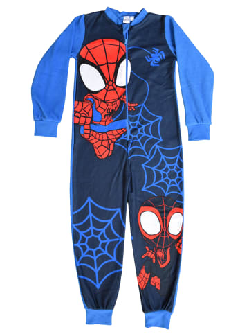 Spiderman Marvel Spidey Jumpsuit Spiderman Overall Pyjama Schlafanzug langarm in blau