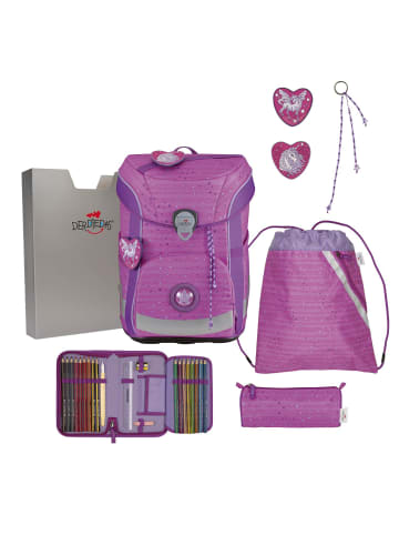 DerDieDas DerDieDas ErgoFlex Easy Purple Unicorn Schulranzenset 5-teilig