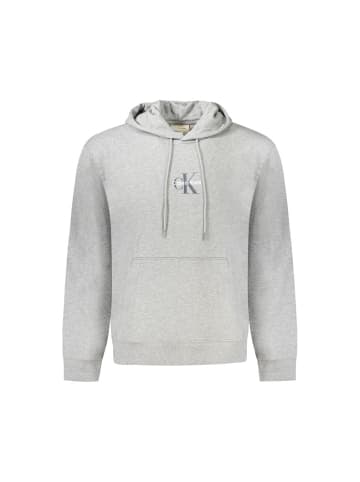 Calvin Klein Grau Baumwolle Herren Sweatshirt mit Kapuze