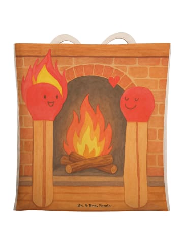 Mr. & Mrs. Panda einkaufsshopper Streichhölzer Design ohne Spruch in Weiß