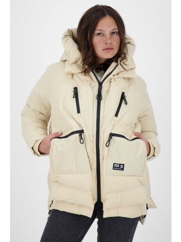 alife and kickin Winterjacke, Anorak, Outdoorjacke, Steppjacke, Steppmantel, Langjacke, Wintermantel RachelAK A in creme