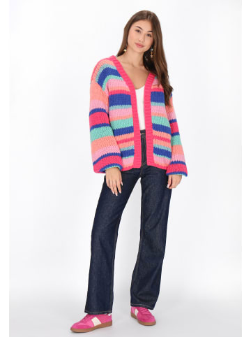 myMo Cardigan in orange multicolor