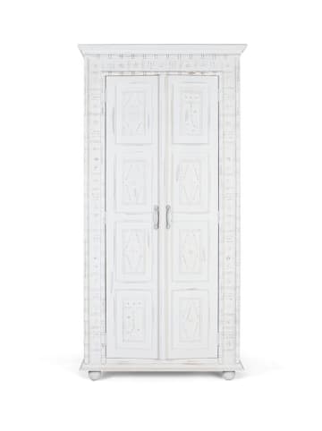 Giner y Colomer 2-türiger Kleiderschrank handgefertigt aus Mangoholz in White