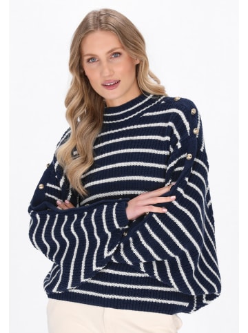 DreiMaster Women Sweater in navy offwhite