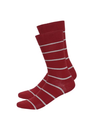 HONESTY RULES Socken " Striped " in rot