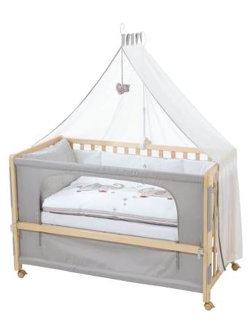 roba Roombed Babybett Jumbotwins Beistellbett 60 x 120 cm - natur