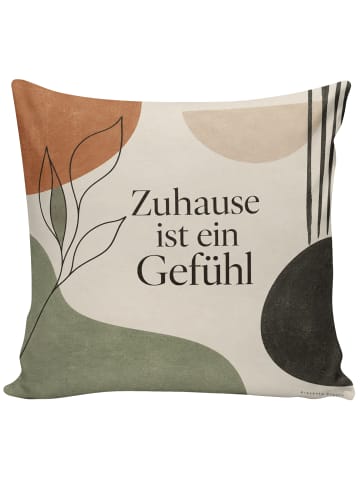 Dekokissen Sofakissen Japandi Design mit Spruch in Weiß