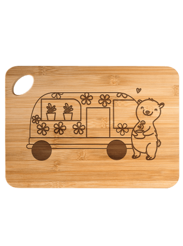 Mr. & Mrs. Panda brotbrett Bär Camper ohne Spruch in Braun