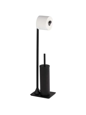 Wenko Freistehende WC-Bürste Hella in Schwarz, (B) 20 x (H) 69 x (L) 15 cm