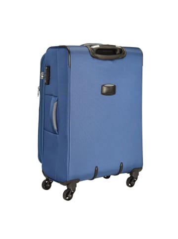 D&N Travel Line 6400 2-4-Rollen Kofferset 3tlg. in blau