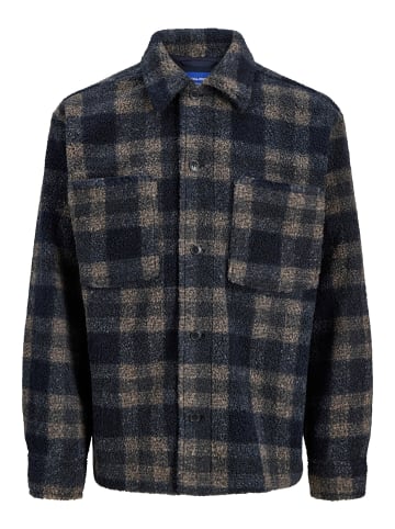 Jack & Jones Teddyfell Jacke in Sky Captain