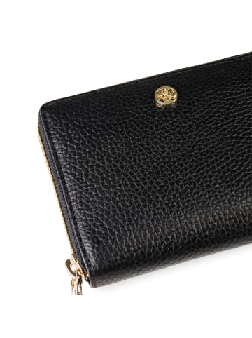 Esquire Alexandria Geldbörse RFID Schutz Leder 13 cm in schwarz