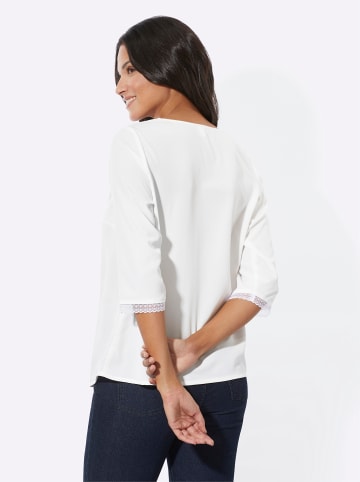 Sieh an! 3/4-Arm-Bluse in weiß