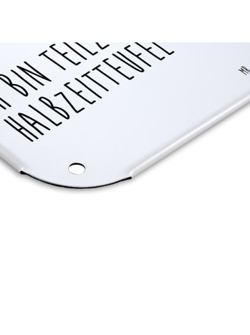 Mr. & Mrs. Panda tafel Einhorn Hexe mit Spruch in Weiß