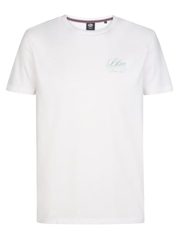 Petrol Industries T-Shirt mit Rückenprint Volcán in Weiß
