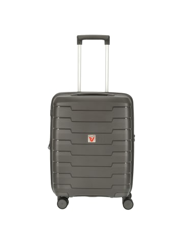 Roncato Skyline - 4-Rollen-Kabinentrolley S 55 cm erw. USB-Anschluss in antracite