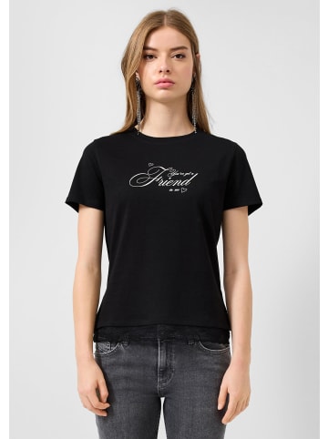 QS T-Shirt in 99D0_schwarz