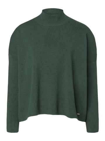 More & More weiter Feinstrickpullover mit Rippenärmel in dark bottle green