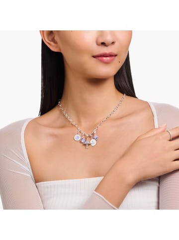 Thomas Sabo Member Charm-Kette Mit Charmista Coin in silber, weiß